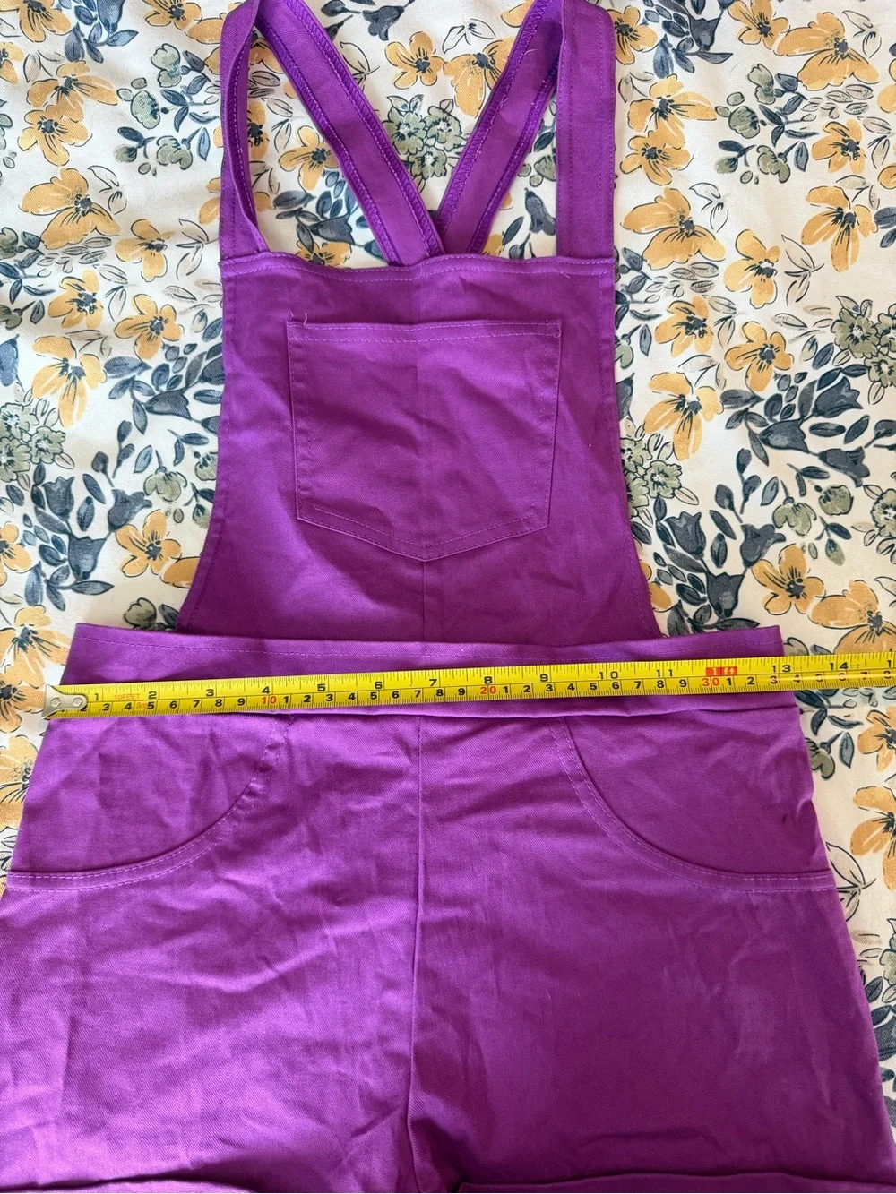 Weissman Purple Short Overalls with Matching Bandana